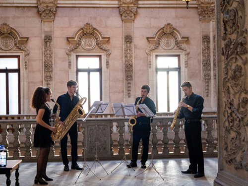 RECITAL DE MÚSICA DE CÂMARA <span class="pt_splitter pt_splitter-1">Quarteto de Saxofones do CMP</span>